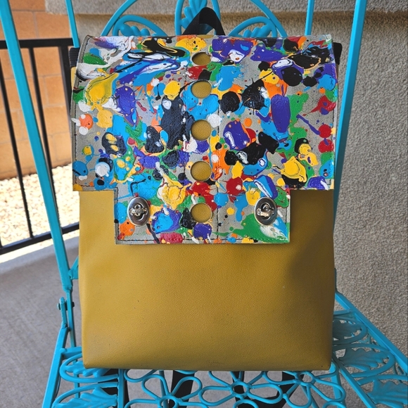 Holly Aiken Jetpack Backpack Paint Splatter - Picture 1 of 5